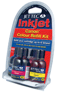 CANON TRI - COLOUR REFILL KIT 3 X 30mL CYAN / MAGENTA / YELLOW INKS