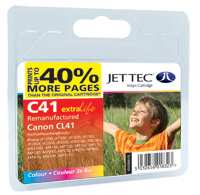Jettec Reman CANON CL41 Colour Print Cartridge