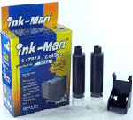 InkMan Matching refill kit for HP337 - HP338 - C9364ee - C8765ee Black Cartridge  