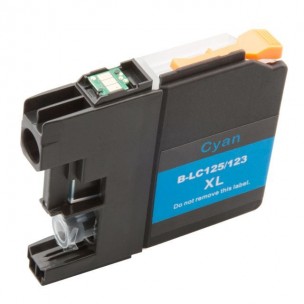 LC123 - LC125 compatible Cyan High Yield Ink cartridges